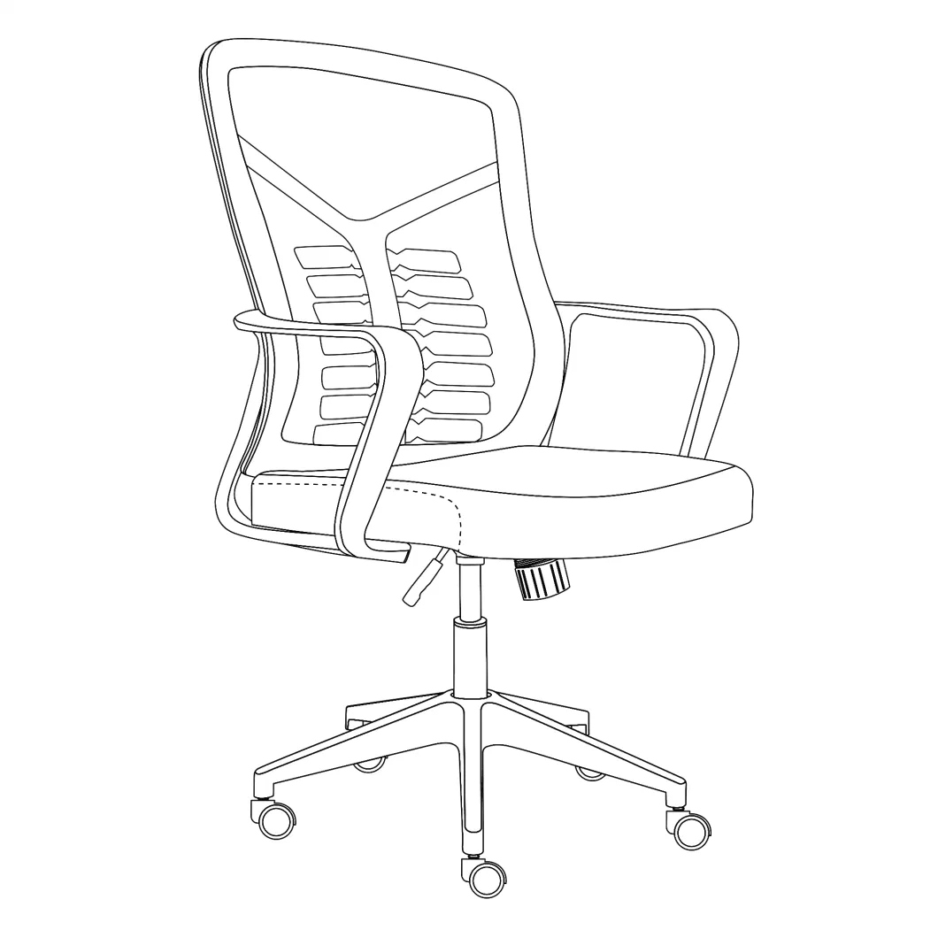 Mesh Back Office Chair, Gray