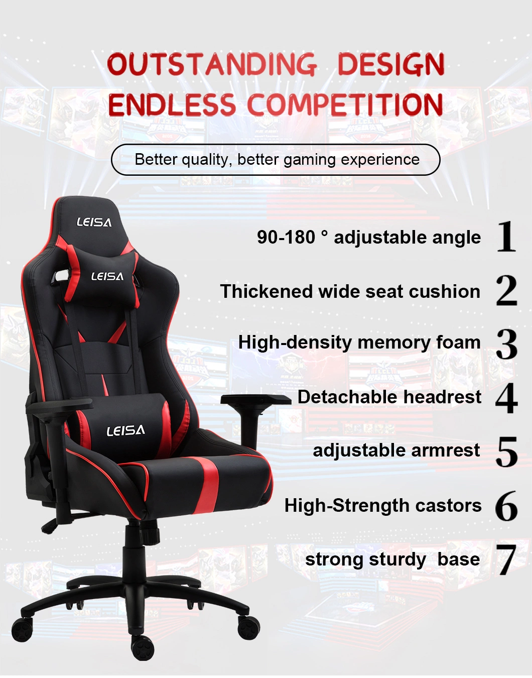 Large Width Wide Seat Ergonomic PC Computer Gamer Chair 4D Armrest Linkage Noble High End Purple Gaming Swivel Racing Chair