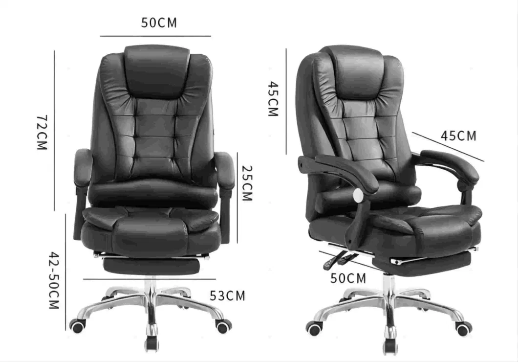 Computer Office Chair Game Leather Swivel Lifting Rotatable Armchair Footrest Adjustable Chair