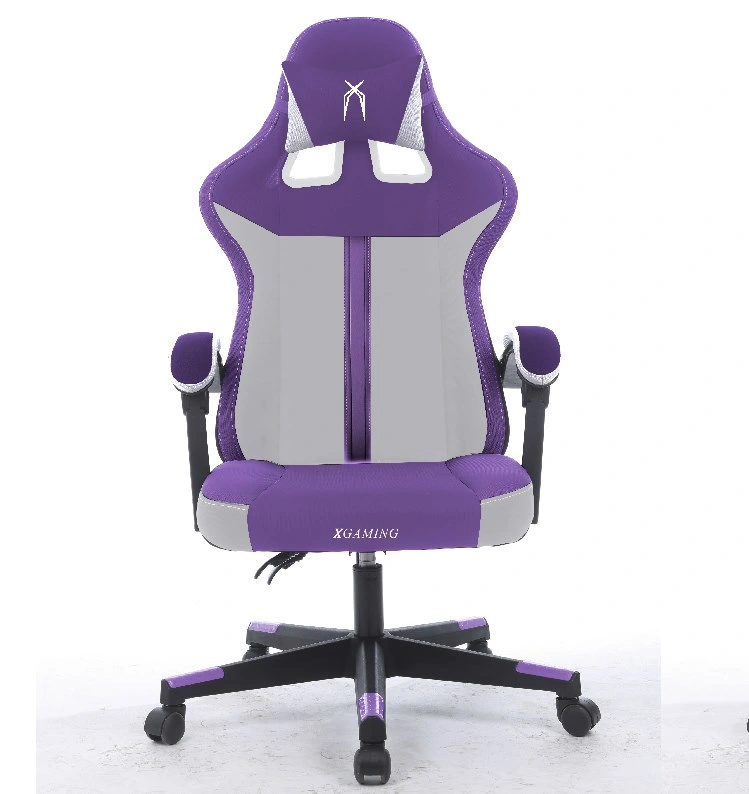 Purple Gaming Chair with Linked Armrest