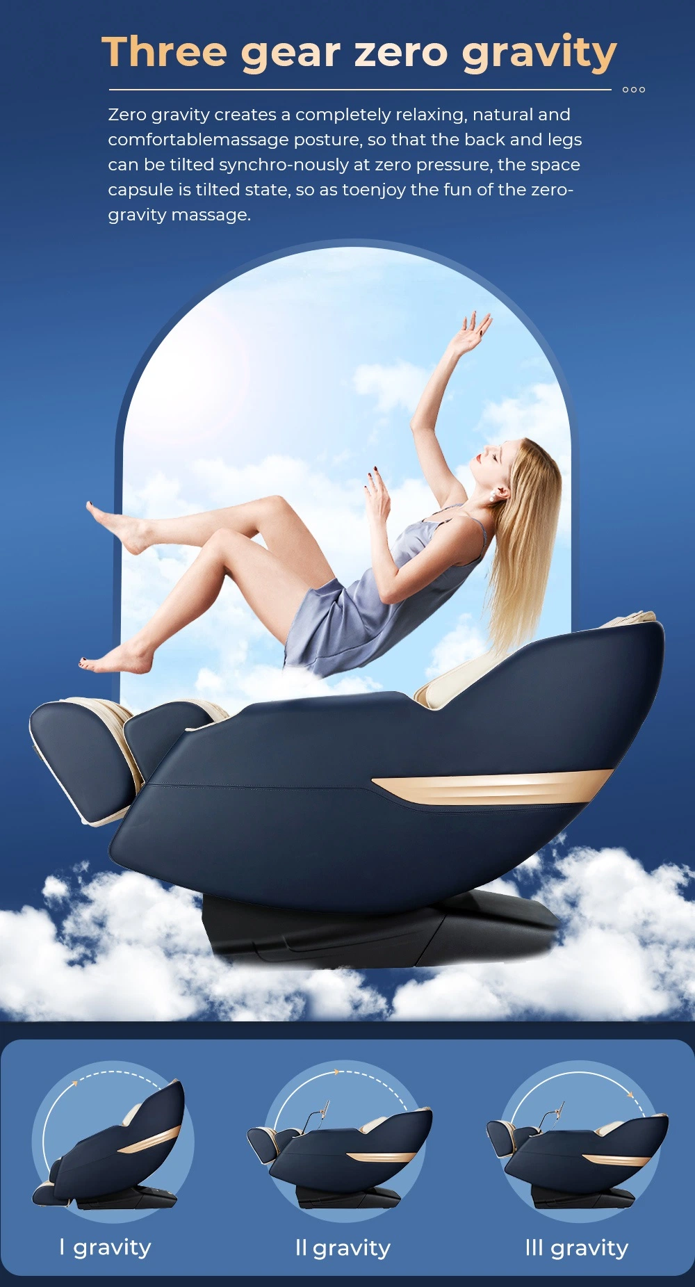 Zero Gravity Shiatsu Automatic Massage Gaming Chairs in Sri Lanka