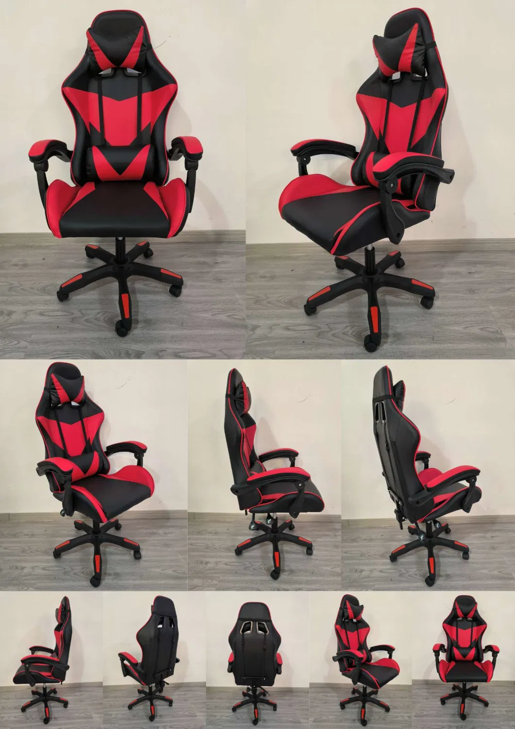 2023 Cheapest Gaming Chair Adjustable Height Ergonomic Comfortable for Gamer Computer Black and Red Gaming Chair