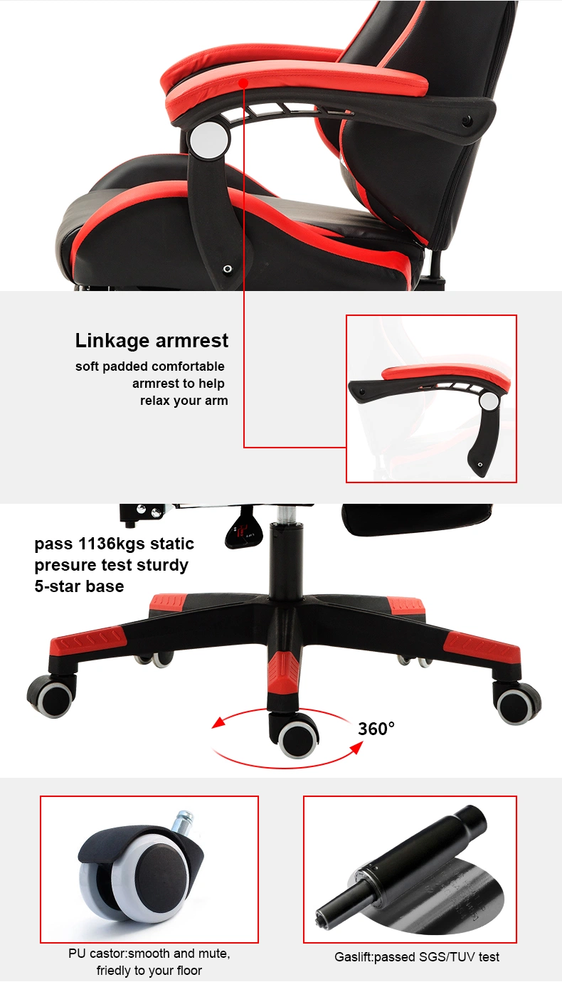 Cheap Leather Swivel Ergonomic Computer Gaming Racing Chair Gaming Chair