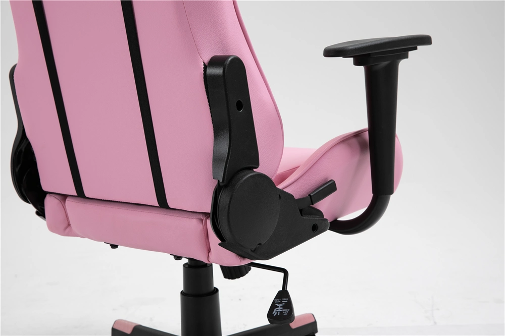 Ergonomic Swivel Adjustable PU Leather Computer Silla Girl Women Pink Gaming Chair