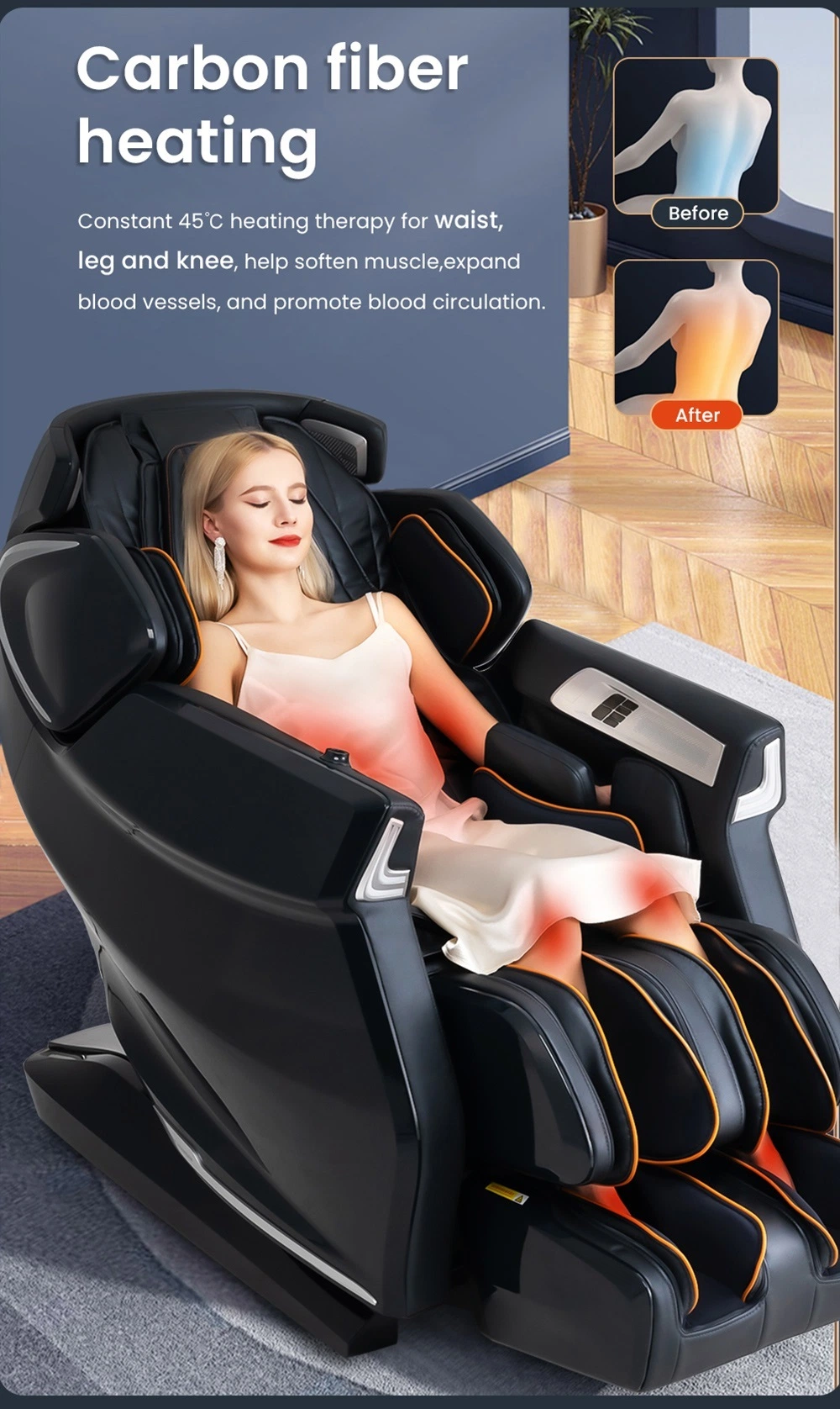 Innovative Sleep Aid Gaming Chair Massage Full Body Massage Chair 4D Zero Gravity