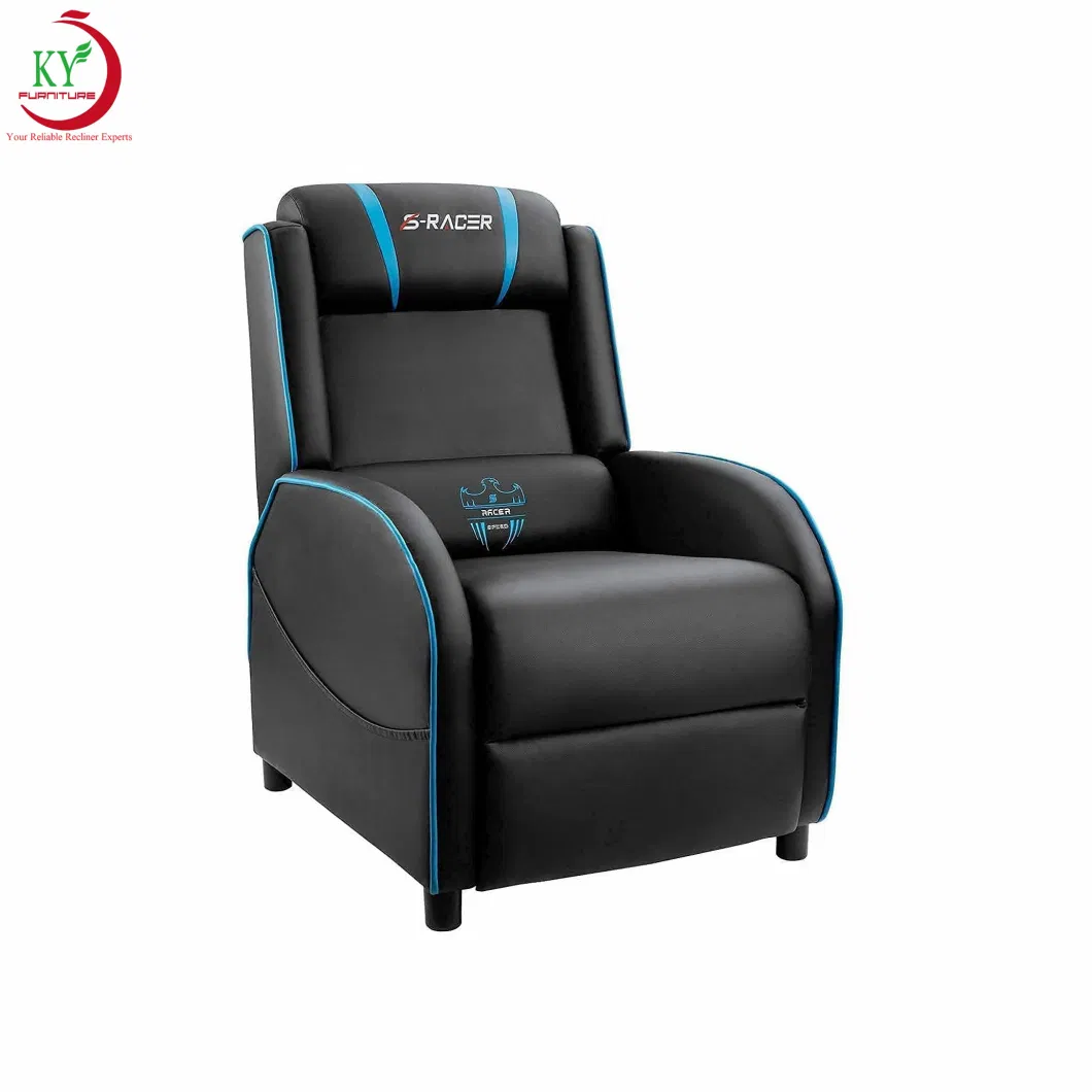 Geeksofa Leather Gaming Chair Push Back Recliner Chair with for Living Room