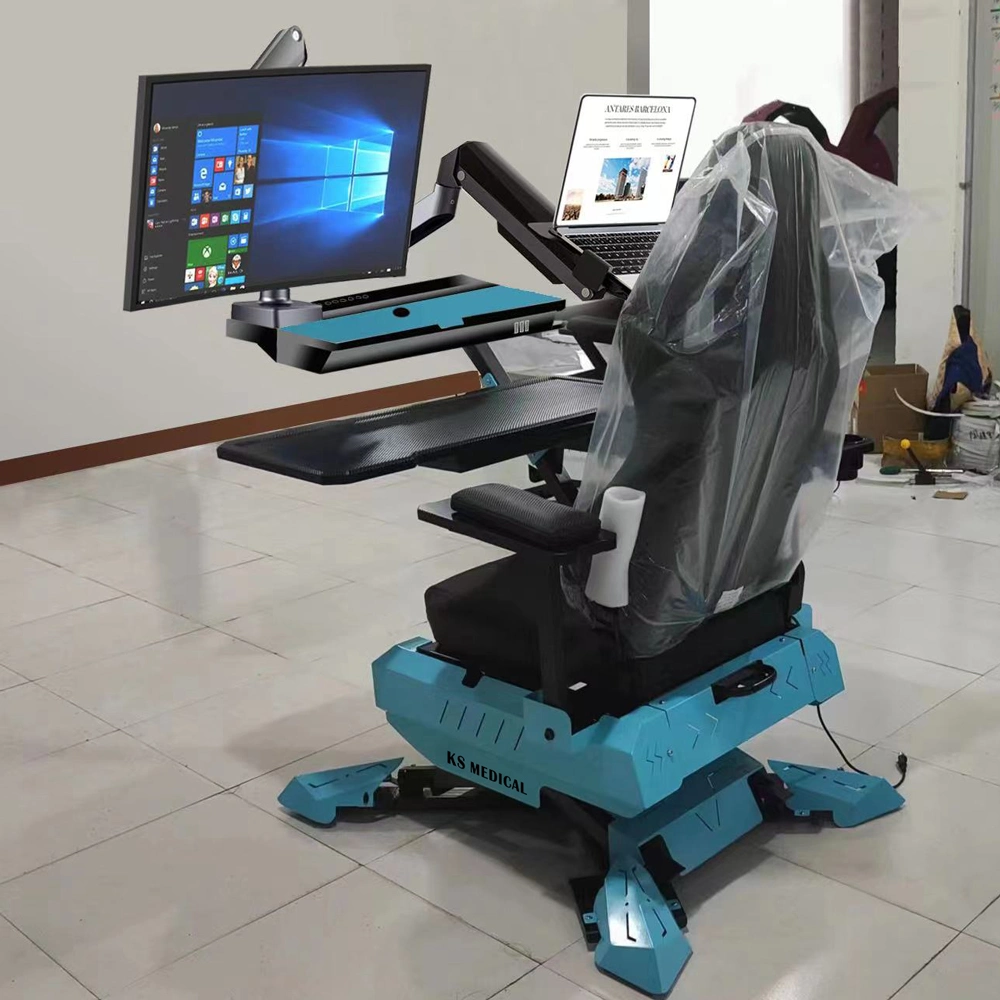 Ksm-Gcn2 Super Comfortable Workstation Cheapest Gaming Ergonomic Computer Racing Cockpit Chair with LED Lig Gaming Chair RGB Monitor