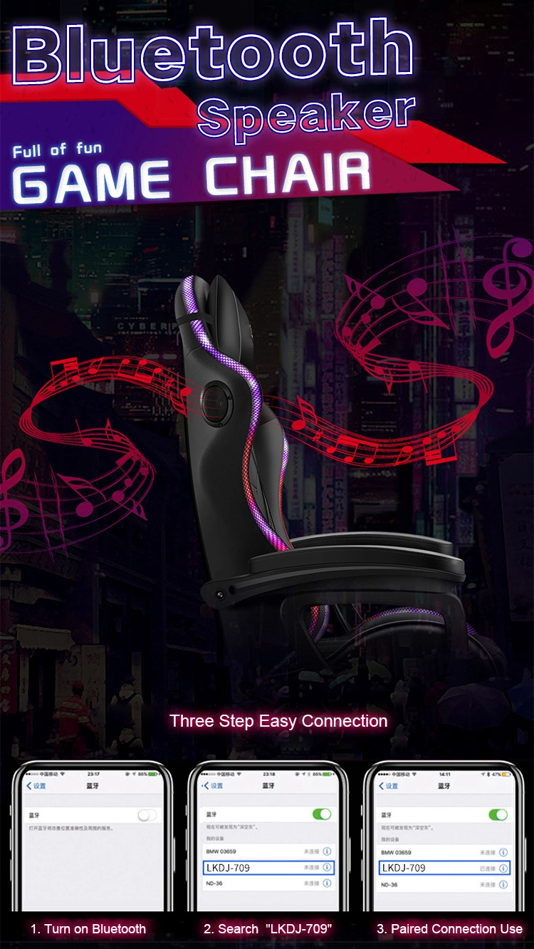 Best RGB PU Leather Office Race Gamer Chairs Executive Swivel Comfort Ergonomic Computer Racing LED Gaming Chair