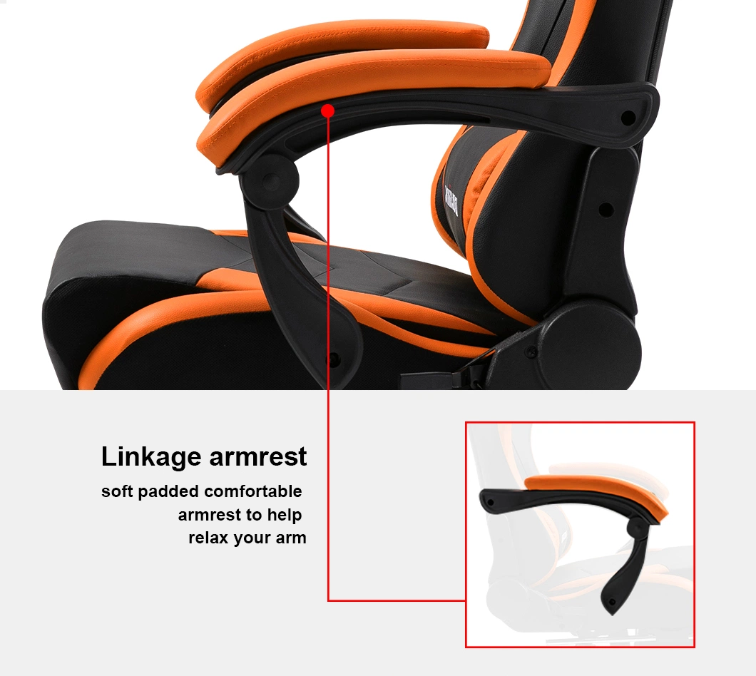 Modern Home Classic Adjustable Gaming Office Chair with Headrest and Footrest