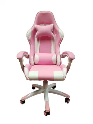 Sedia da gioco rosa Hot Selling sedia girevole personalizzata per giocatori Sedia da gioco con poggiapiedi