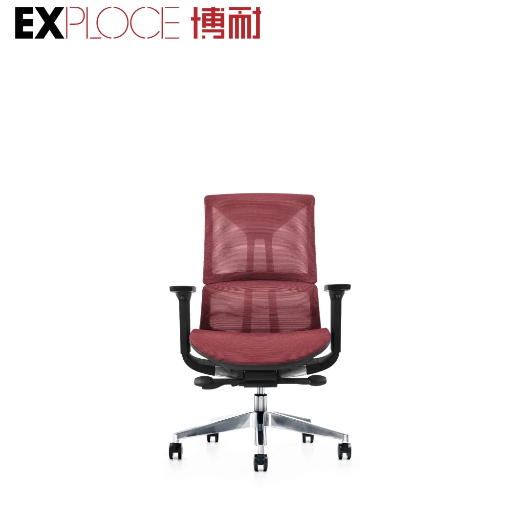 Factory Price Office Furniture High Back Adjustable Revolving Manager Executive Black &amp; Grey Frame Swivel Lift Ergonomic Mesh Fabric Gaming Office Chair