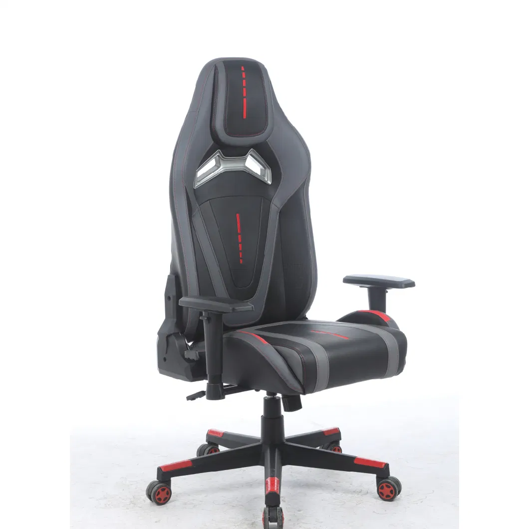 Straight Back Combined PU Gamer Leather Chair Special Design Ergonomic Gaming Chair