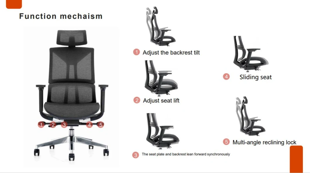 CEO Computer Gaming Full Mesh Adjustable Ergonomic Chair for Office