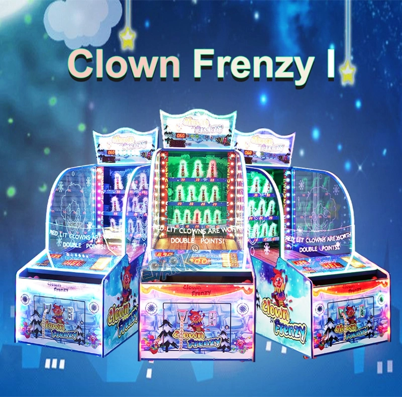 Indoor Commercial Shopping Mall Clown Frenzy I Redemption Lottery Arcade Game Machine