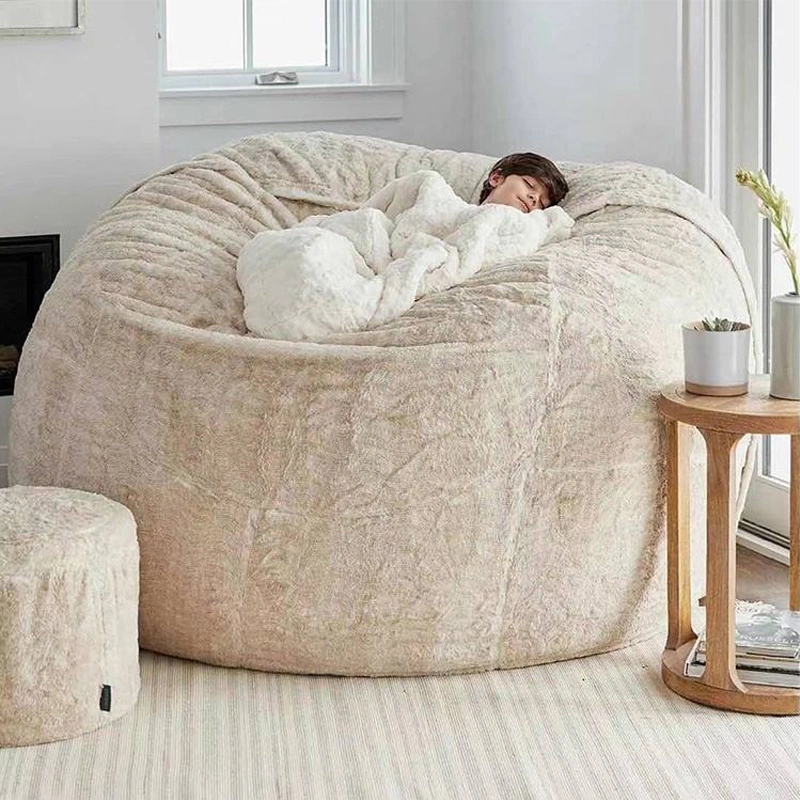 XXL Couch Adult Puff Gigant Pouf 7FT Memory Foam Large Big Lazy Sofa Cover Bed Huge Giant Bean Bag Chair Cover