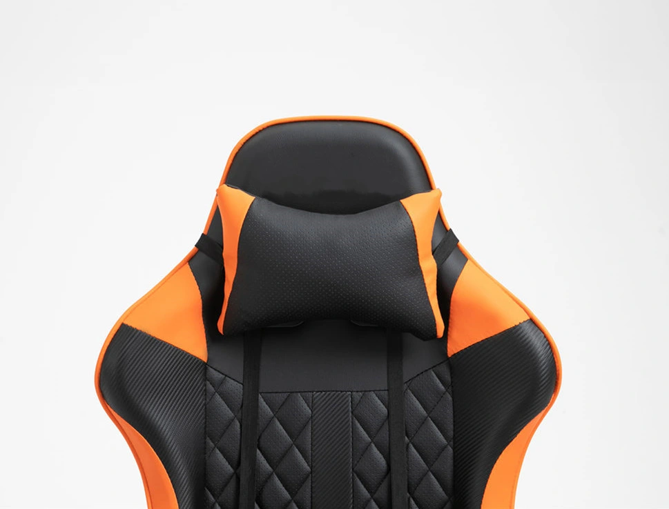 Orange Gaming Chair for Girls China Factory Cheap Price 4D Armrest Office Working Chair Gaming Chair