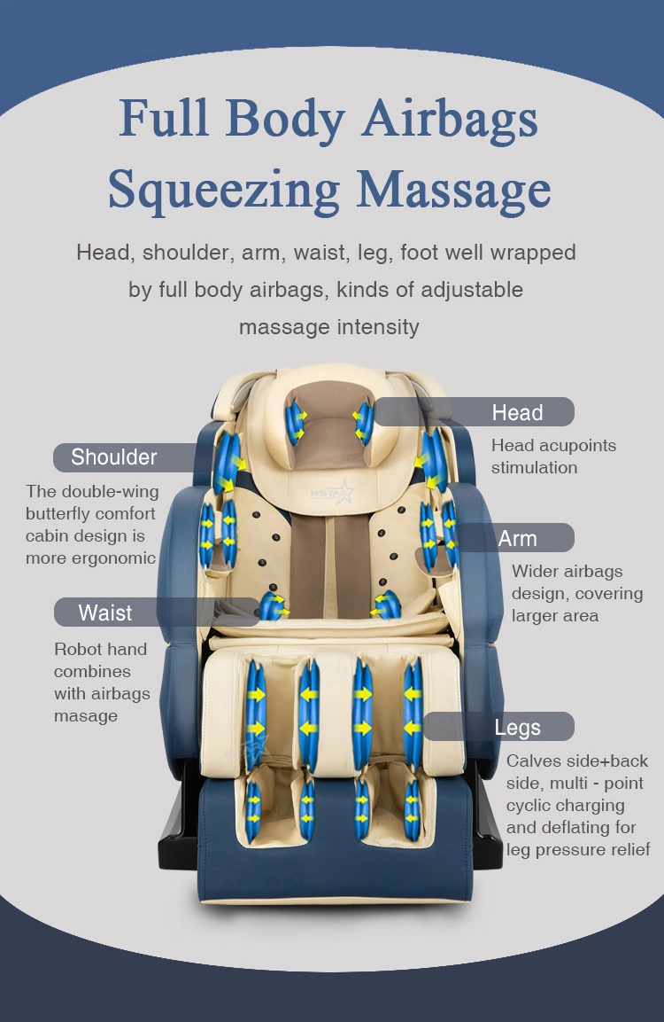 House Living Room Relax Mind Body Zero Gravity SPA Massage Computer Chair