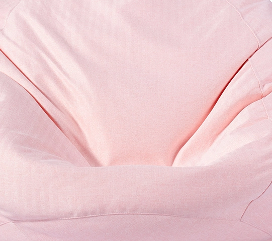 Nova Pink Faux-Fur Bean Bag Chair