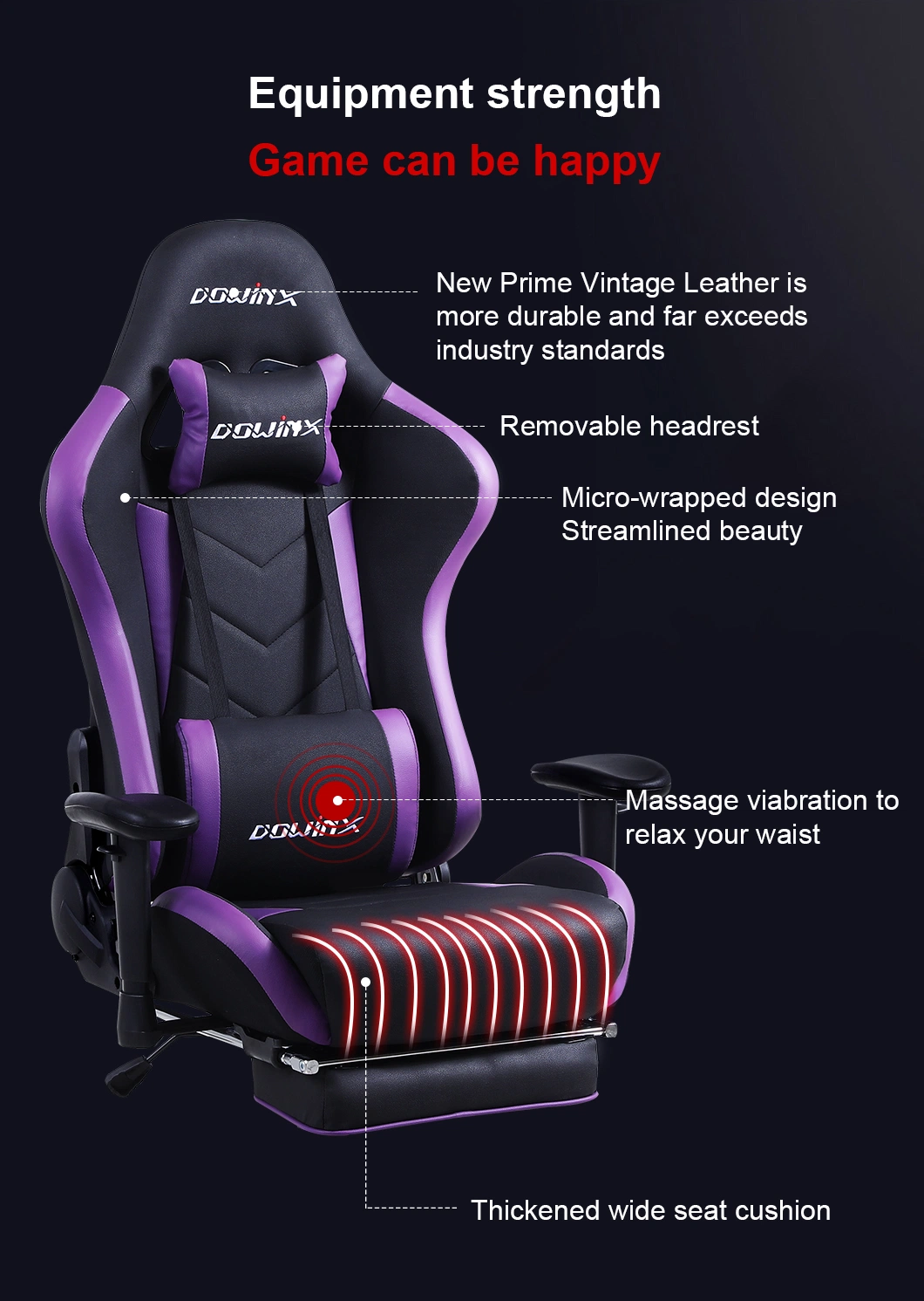 Cheap Customizable Retro Style Racing Seat Gaming Chair Leather Office Chair