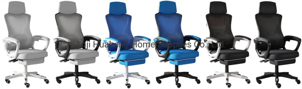 High Density Mesh Fabric Ergonomic Office Chair with Headrest Mesh Gaming Chair with Footrest