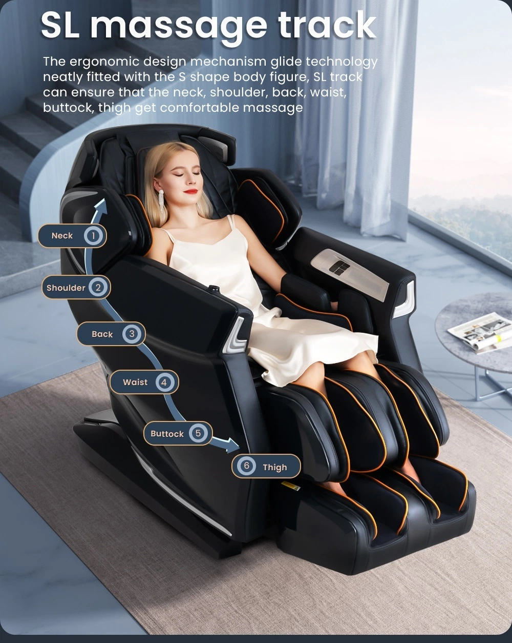 Innovative Sleep Aid Gaming Chair Massage Full Body Massage Chair 4D Zero Gravity