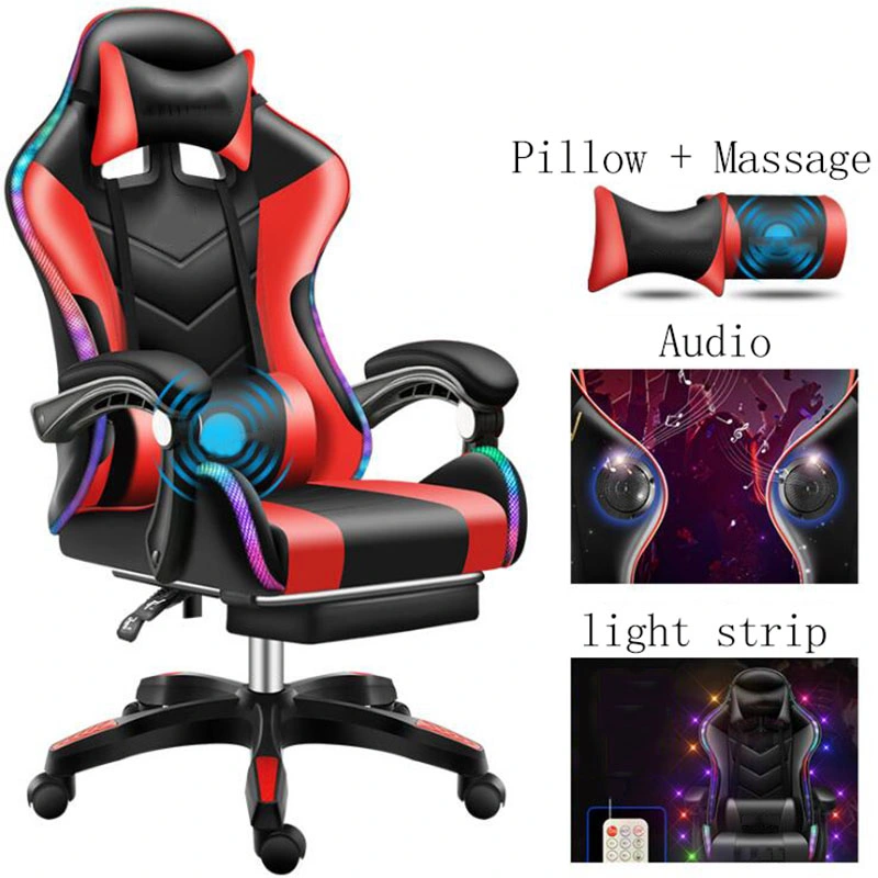 Free Delivery Malaysia Rocker Electric PC 1 Piece Accessories Office Sofa Brown Yellow Gravity Gaming Chair