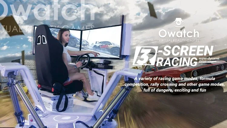 Hot Sale Three Screens Racing Game Simulator Amazing Car Driving Arcade Gaming Machine
