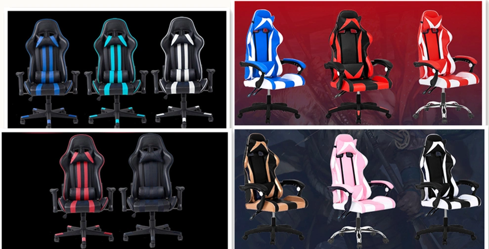 Wheel Computer Seat Office Gamer Rocker Racing Swivel Gaming Chair