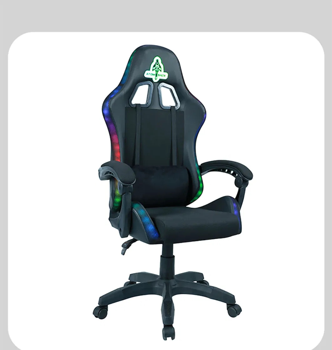 Rocking with Massage Computer Racing Swivel LED Light 2023 RGB Gaming Chair