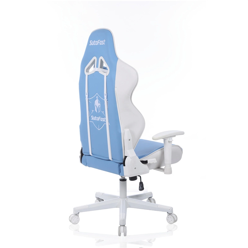 Popular Recliner Sports Gaming Racer Chair with White Base