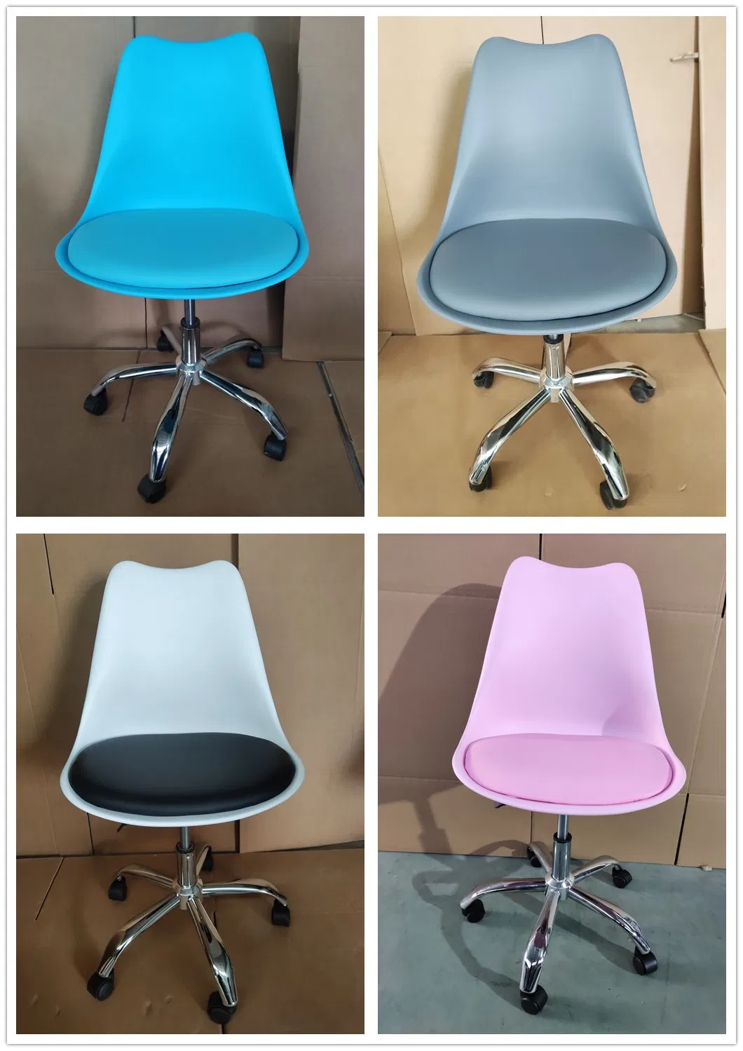 Wholesale Only Round PU Seat Office Lifting Armless Cute Hair Salon Chair