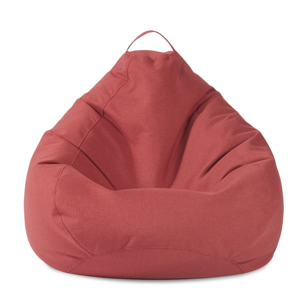 Nova Living Room Single Indoor Faux Fur Red Bean Bag Chair