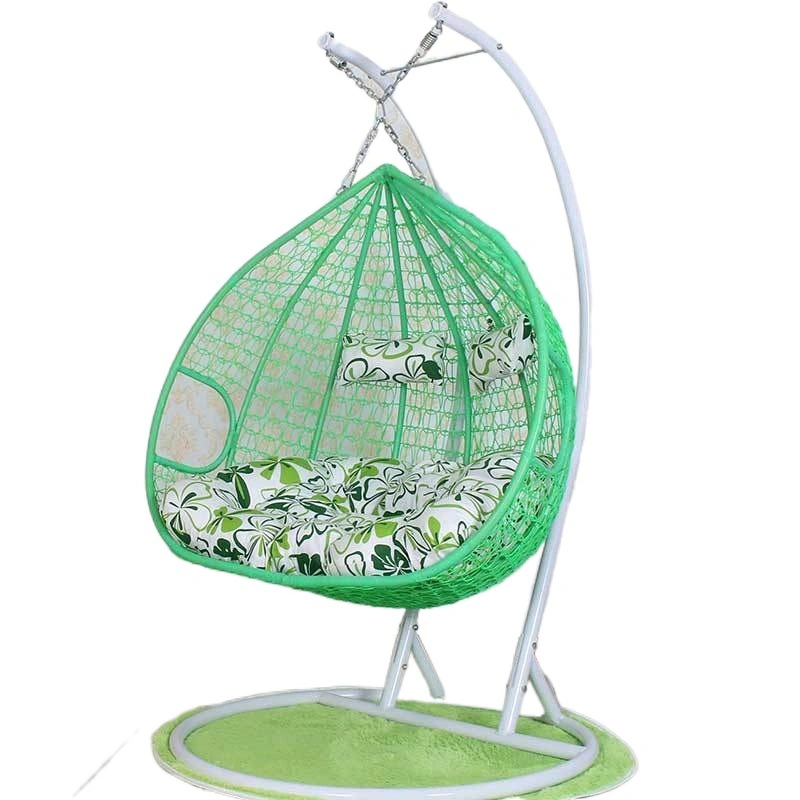 Leisure Outdoor Garden Gaming Rocking Rattan Metal Hanging Swing Chair