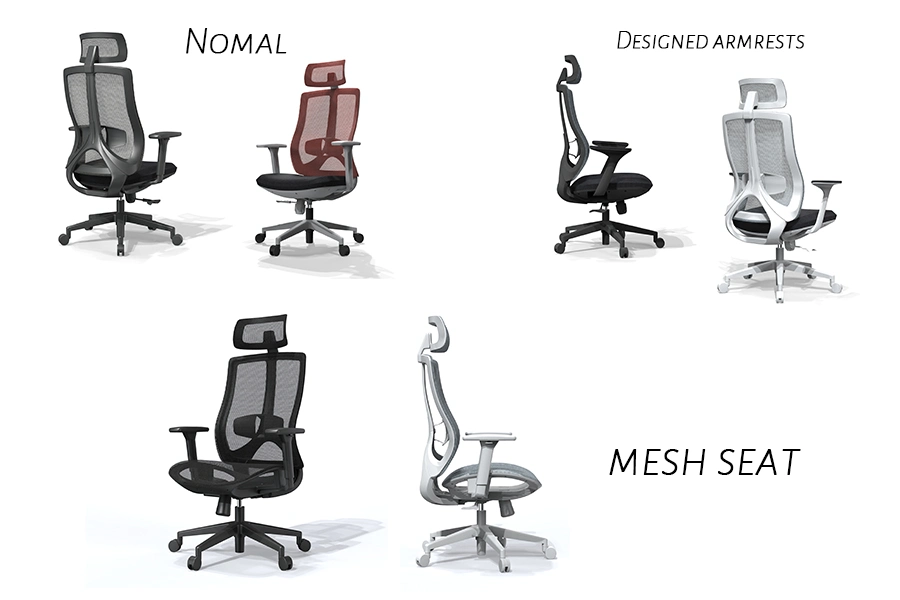 Hot Professional Airy Durable Mesh Unfolded Plastic Ergonomic Gaming Chair Office Furniture