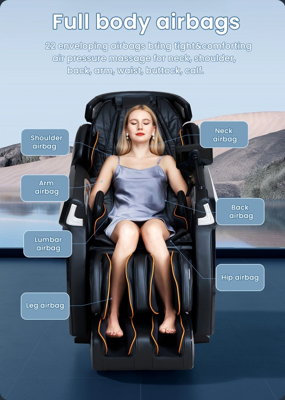 Innovative Sleep Aid Gaming Chair Massage Full Body Massage Chair 4D Zero Gravity