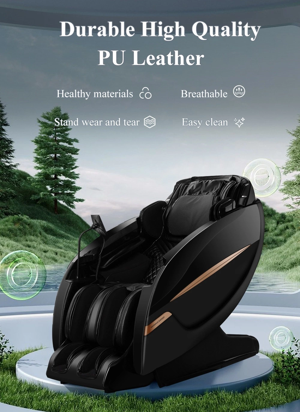 130cm SL Track Full Body Office Gaming Massage Chair 4D with 20 Auto Programs