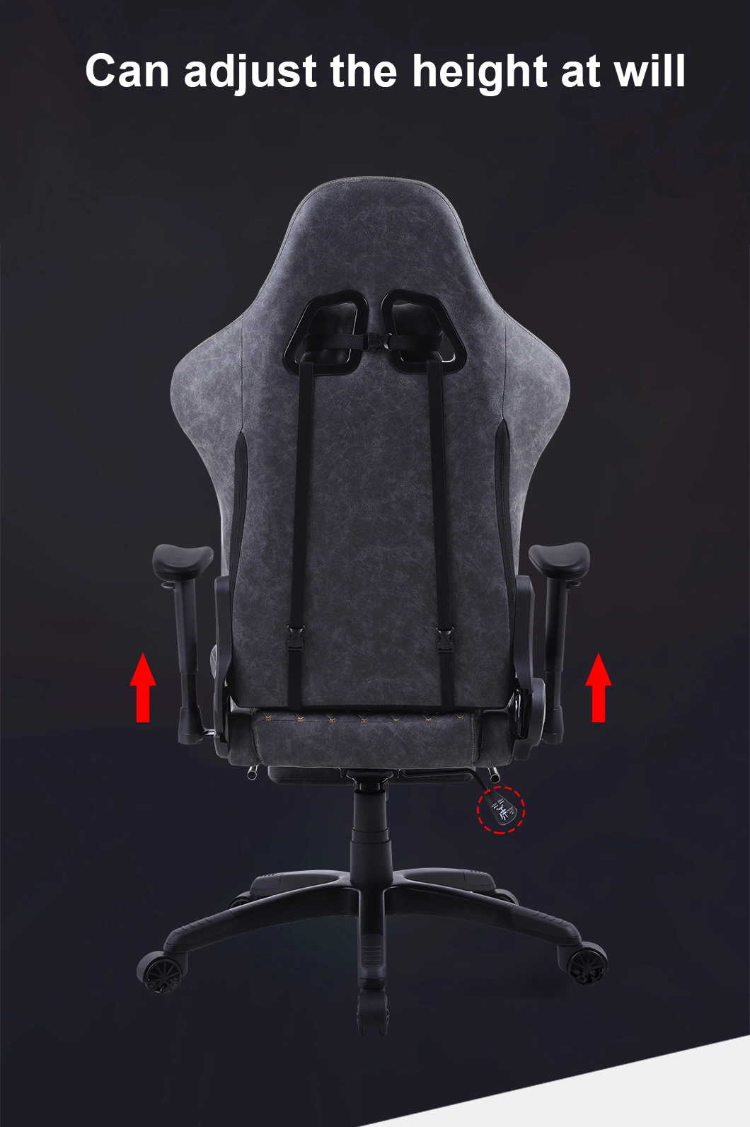 E-Commerce Hot Sale E-Sport Ergonomic PC Gaming Swivel Reclining Chair with Free Sample and Metal Legs