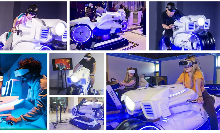 Real Experience Vr Motorcycle Virtual Reality Simulator Machine with High Resolution