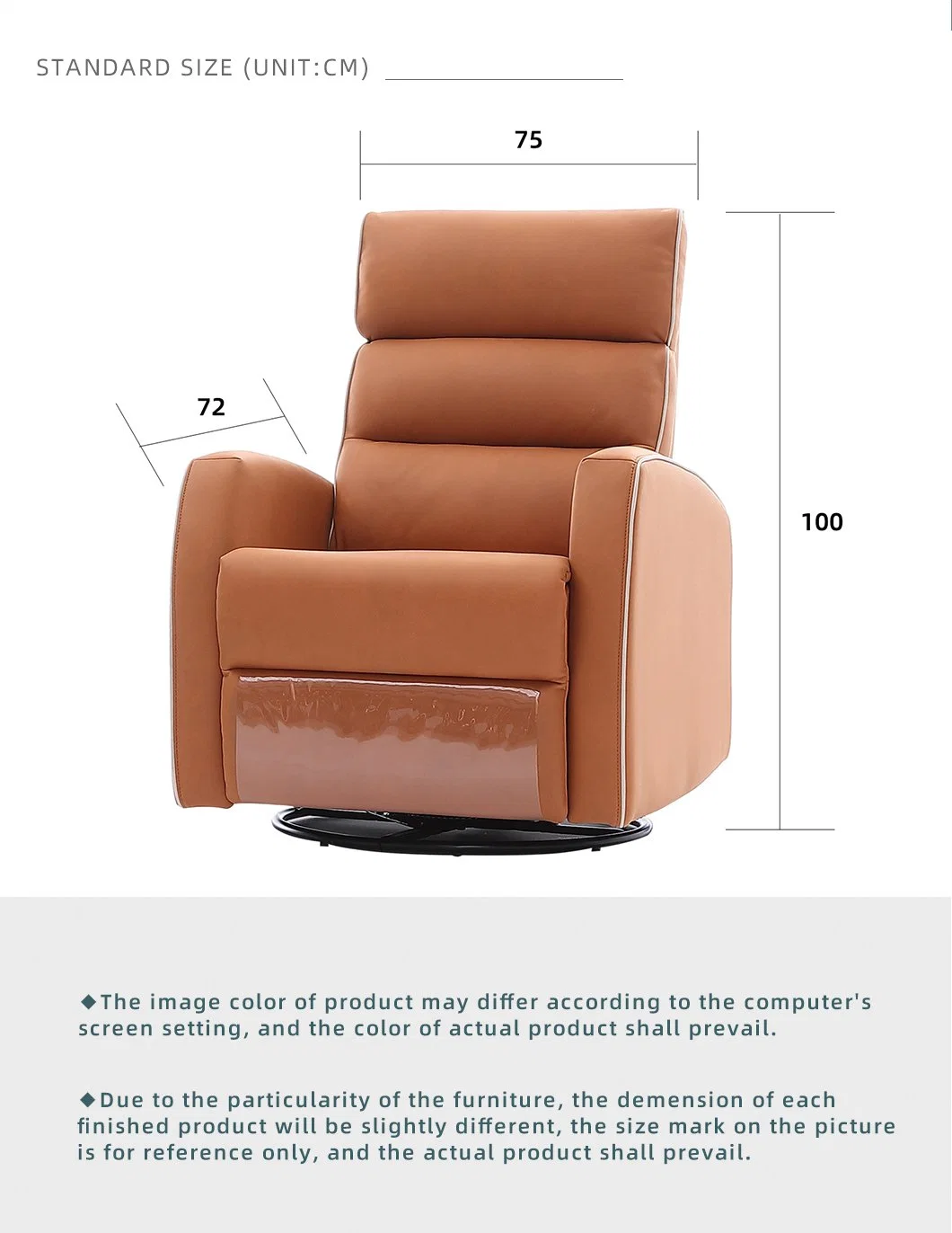 School Computer Leather Adjustable Recliner Sofa Message Chair for Home Living Room Furniture