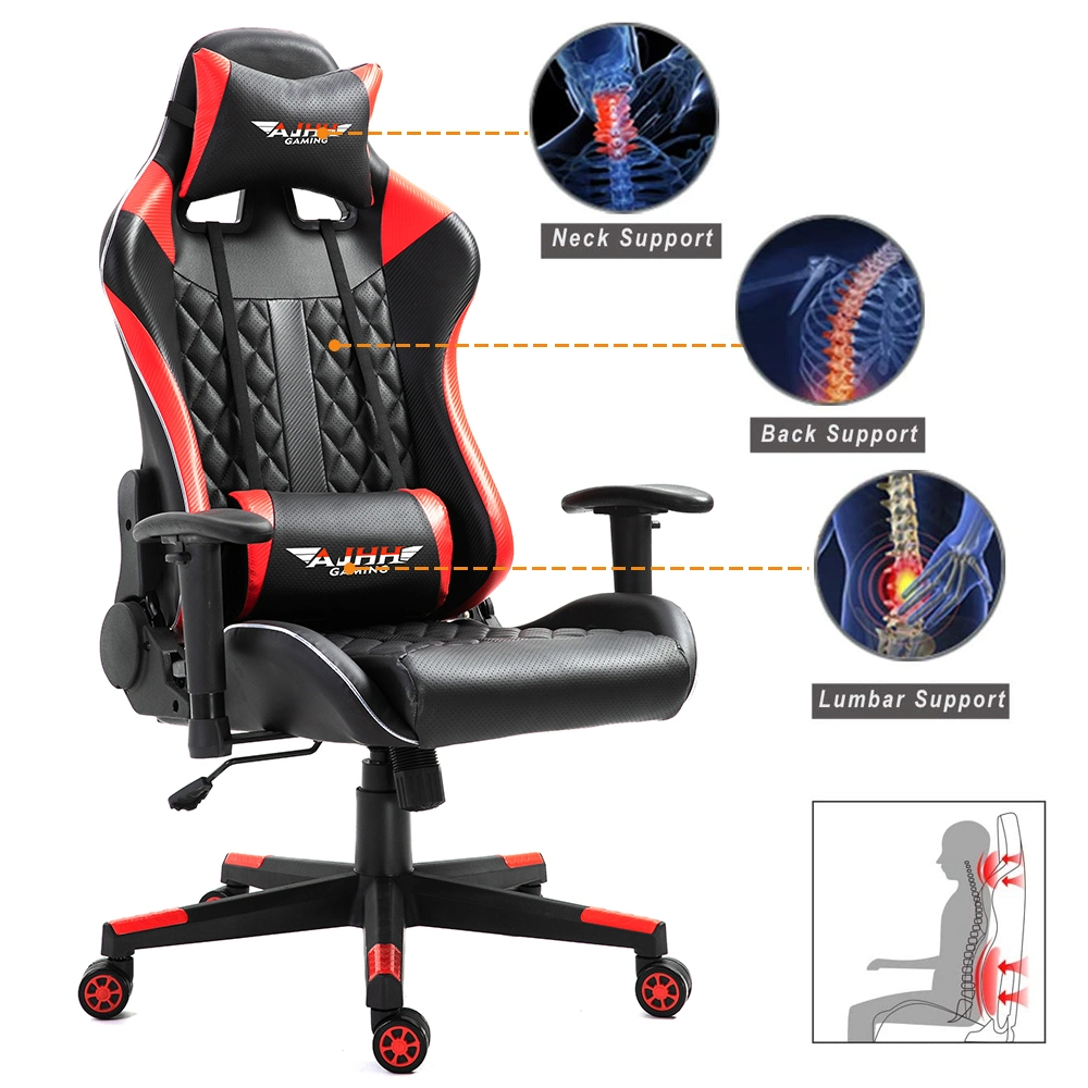 Gaming Chair Pinky Girls&prime; Chair Best Seller Youth Racing Chair with Footrest