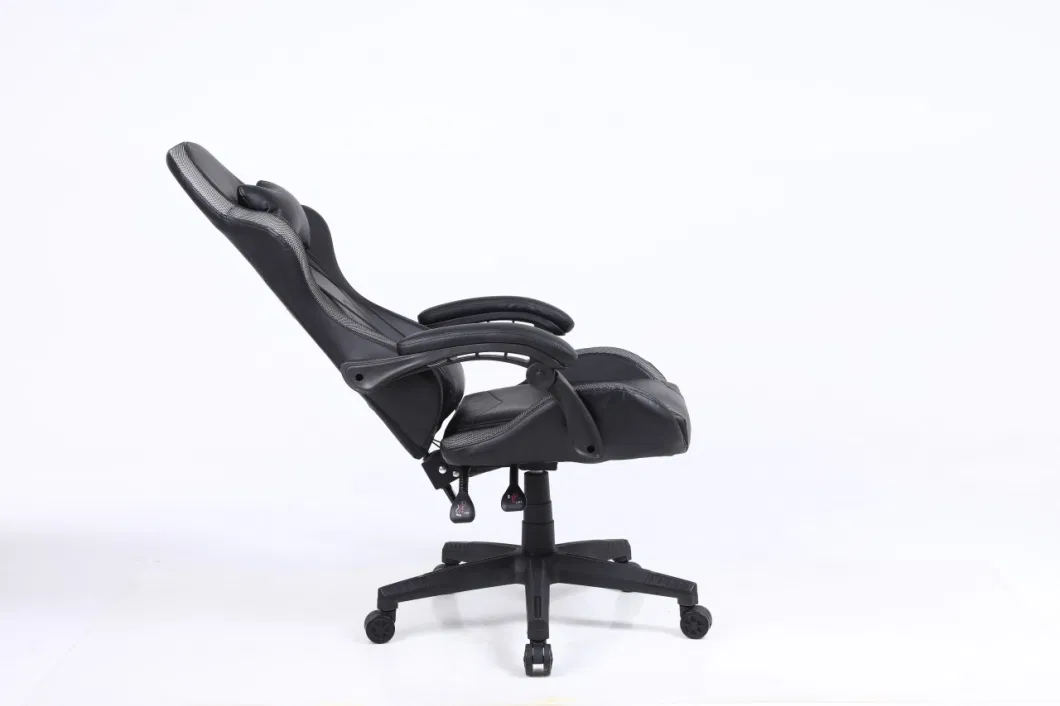 Black Gaming Chair with LED Lights