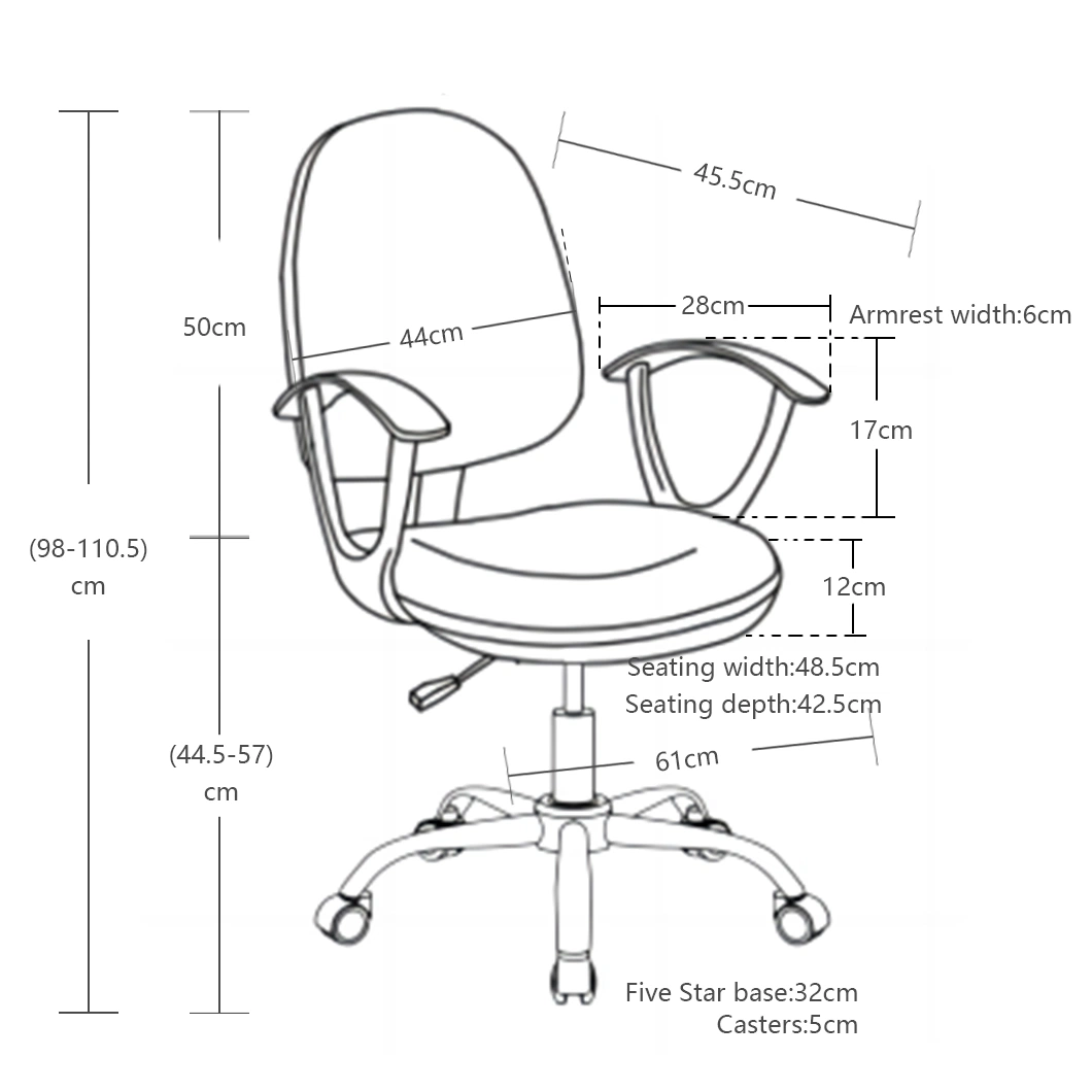 Plastic Computer Gaming Swivel Folding Office Chair