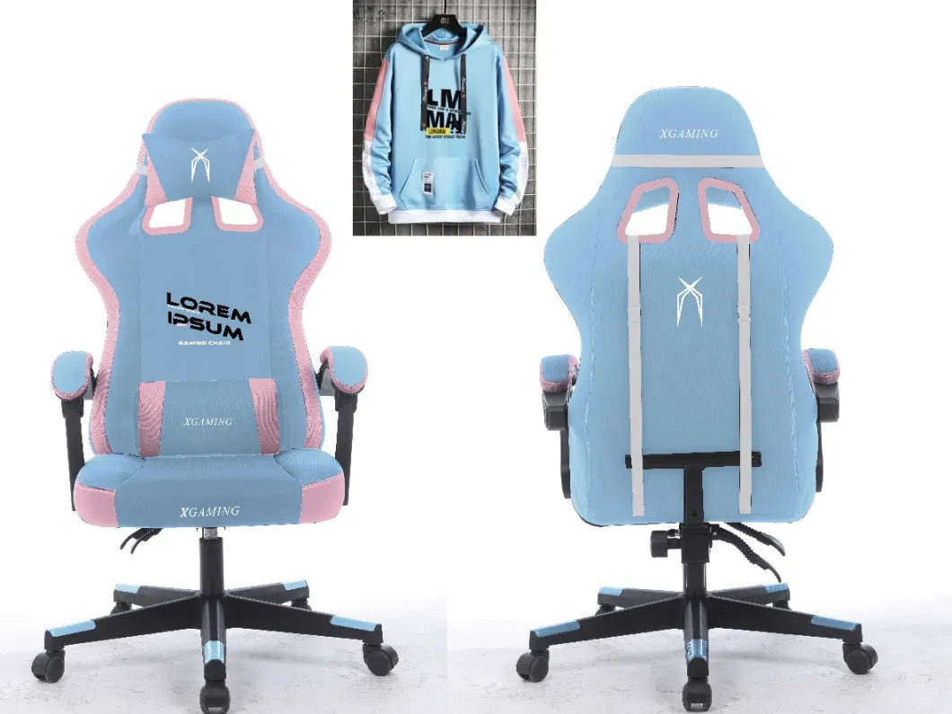 Purple Gaming Chair with Linked Armrest