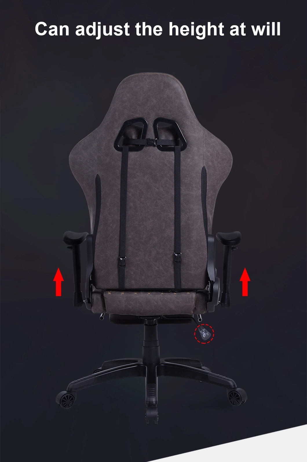 China Manufacturer Adjustable Armrest Ergonomic Swivel Computer Gaming Chair with Customized Logo