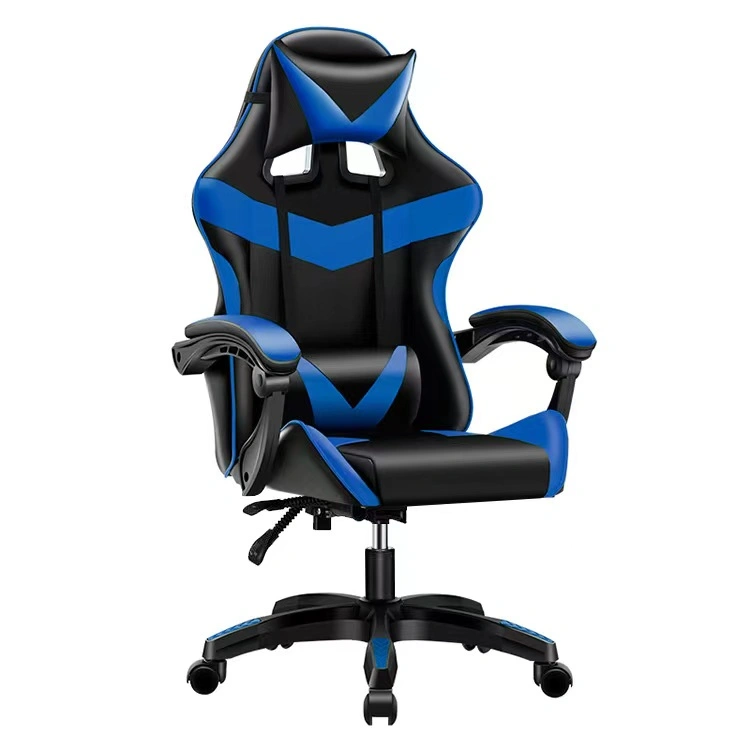 Ergonomic Gamer Mesh Workstation Massage Racing Blue Computer Rocker Gaming Chair