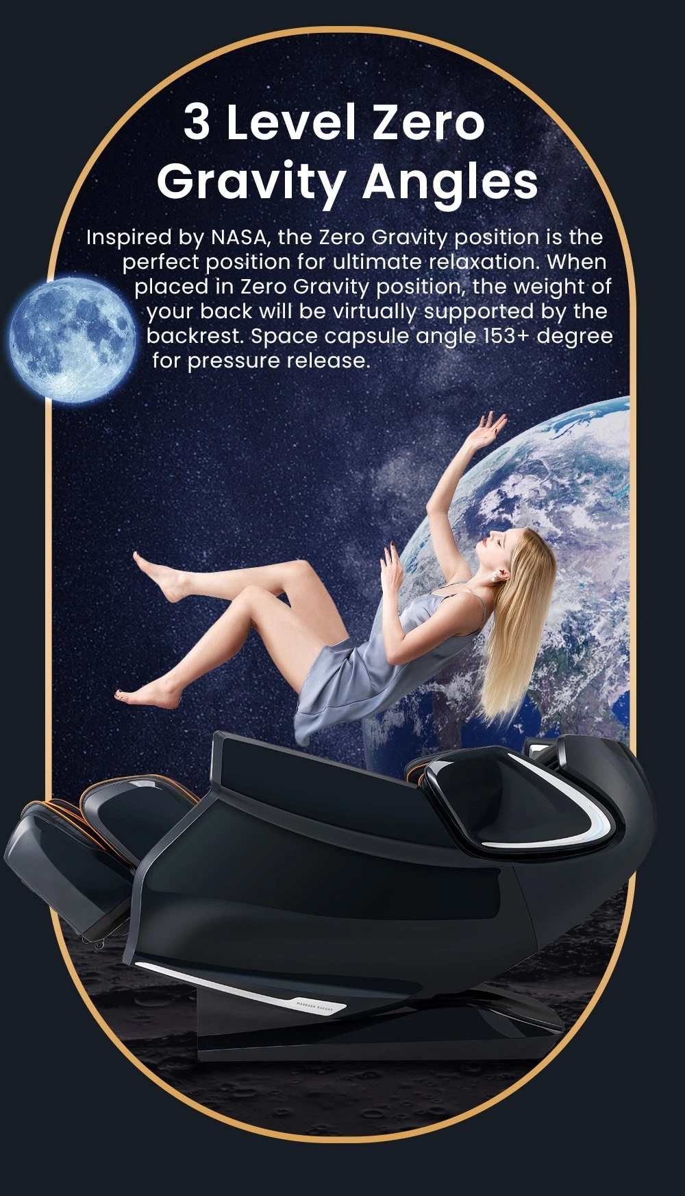 Innovative Sleep Aid Gaming Chair Massage Full Body Massage Chair 4D Zero Gravity