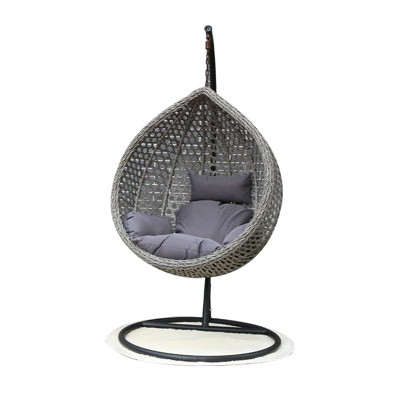 Leisure Outdoor Garden Gaming Rocking Rattan Metal Hanging Swing Chair