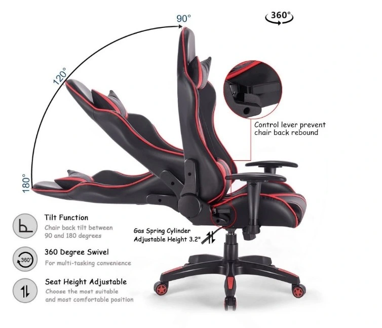 Racer Ergonomic Gaming Chair Large Size Racing Style Computer Home Office Chair