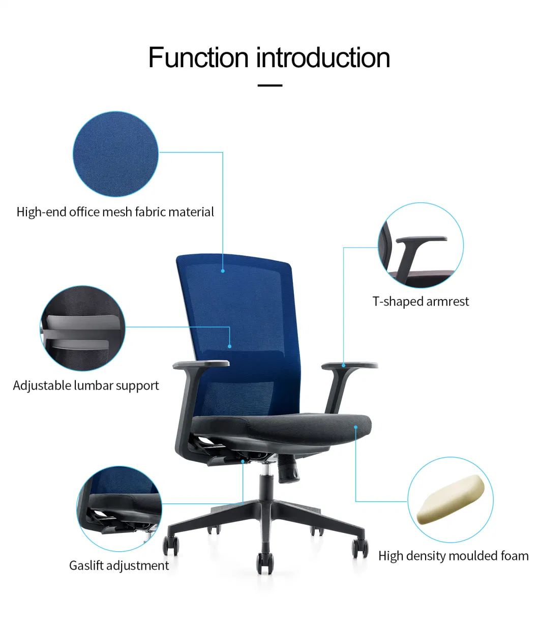 Ergonomic Swivel Office Chair Rolling Adjustable Back Support Mesh Meeting Training Room Desk Computer Gaming Executive Chairs