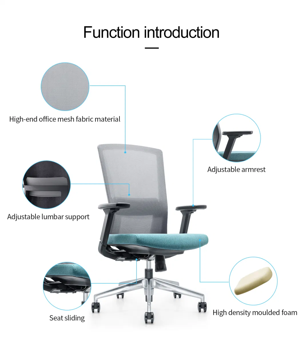 Ergonomic Swivel Office Chair Rolling Adjustable Back Support Mesh Meeting Training Room Desk Computer Gaming Executive Chairs